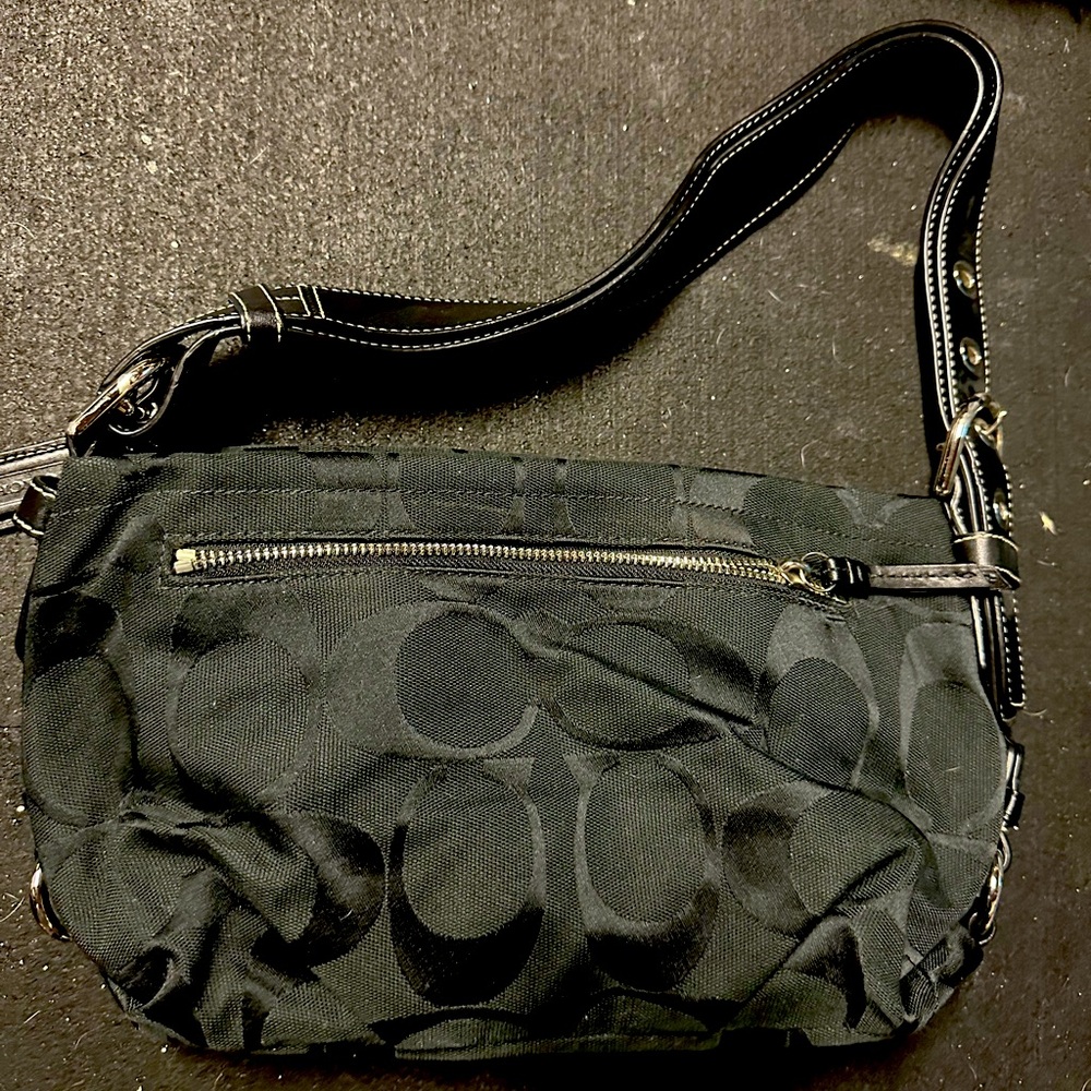 Coach Black Signature Purse